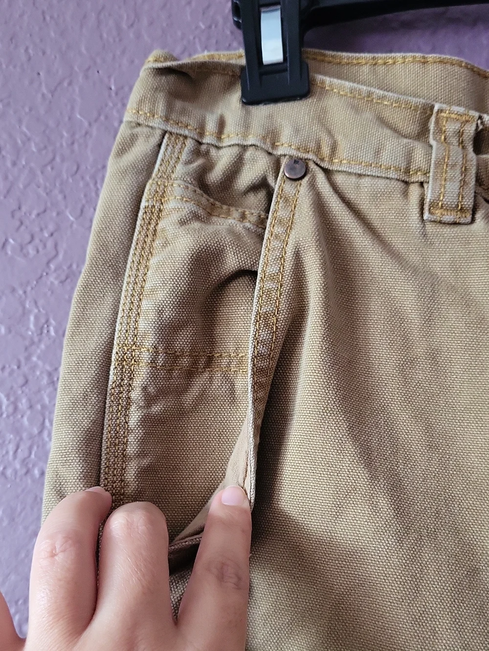 Banana Republic Men's Workwear Canvas Pants in Tan
